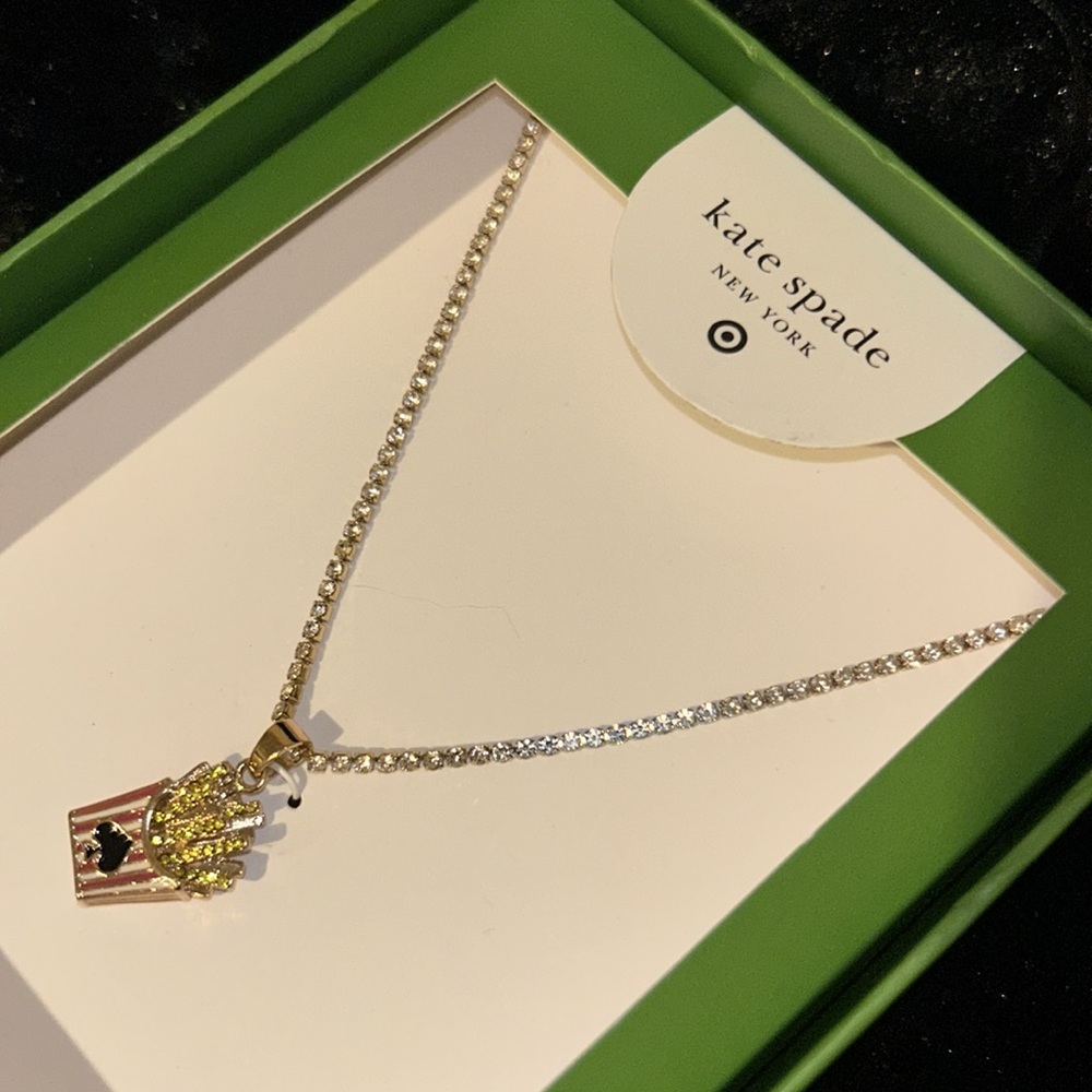Kate Spade x Target Necklace French Fry Pendant NEW! - Picture 7 of 12